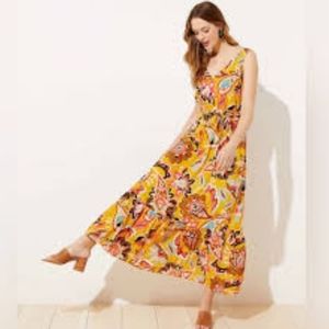 Loft plus size 22w floral maxi dress